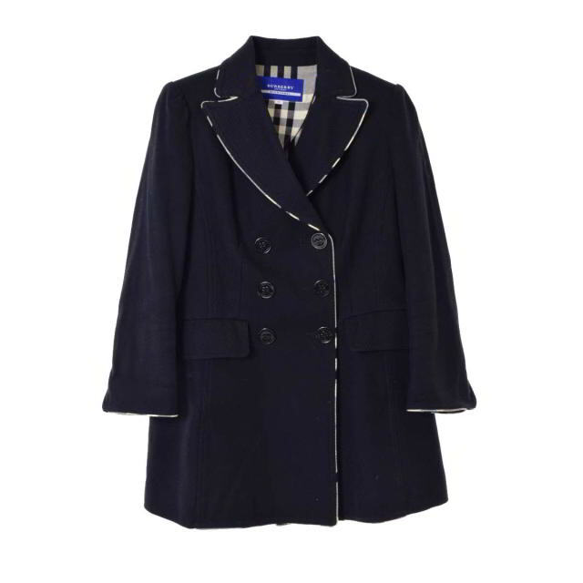 BURBERRY BLUE LABEL(バーバリーブルーレーベル)のBURBERRY BLUE LABEL パイピング ダブル ジャケット レディースのジャケット/アウター(テーラードジャケット)の商品写真