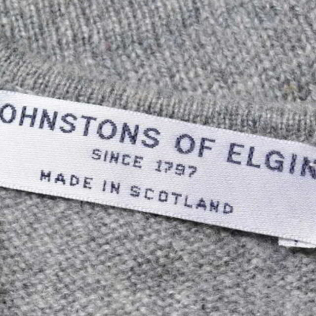 johnstons of   ELGIN 　カシミヤ　Vネックセーター　ニット