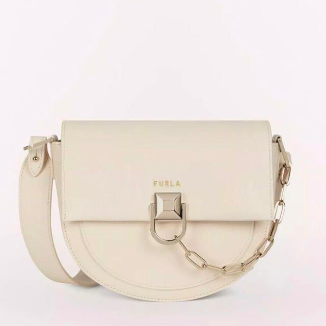 Furla(フルラ)の極美品 フルラ MISS MIMI ショルダーバッグ ミスミミ 本革 白 レディースのバッグ(ショルダーバッグ)の商品写真