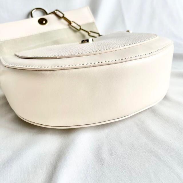 Furla(フルラ)の極美品 フルラ MISS MIMI ショルダーバッグ ミスミミ 本革 白 レディースのバッグ(ショルダーバッグ)の商品写真