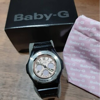 ベビージー(Baby-G)のCASIO　ベビージー　腕時計　ブラック＆ピンク(腕時計)