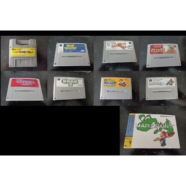 スーパーファミコン(スーパーファミコン)のスーパーファミコン用ソフト ８種 エンタメ/ホビーのゲームソフト/ゲーム機本体(家庭用ゲームソフト)の商品写真