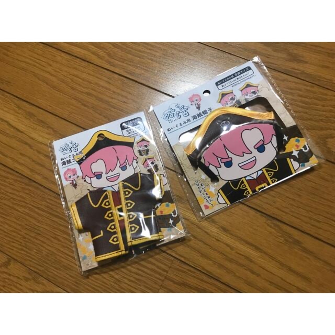 セリア ぬい活 海賊服 海賊帽子 エンタメ/ホビーのおもちゃ/ぬいぐるみ(キャラクターグッズ)の商品写真