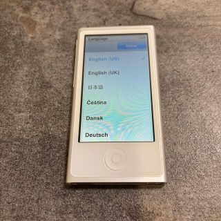 アイポッド(iPod)の87150T iPod nano7世代　16GB silver 中古品(ポータブルプレーヤー)