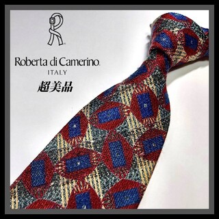 ロベルタディカメリーノ(ROBERTA DI CAMERINO)の170【Roberta di Camerino】ネクタイ  赤×青×緑(ネクタイ)