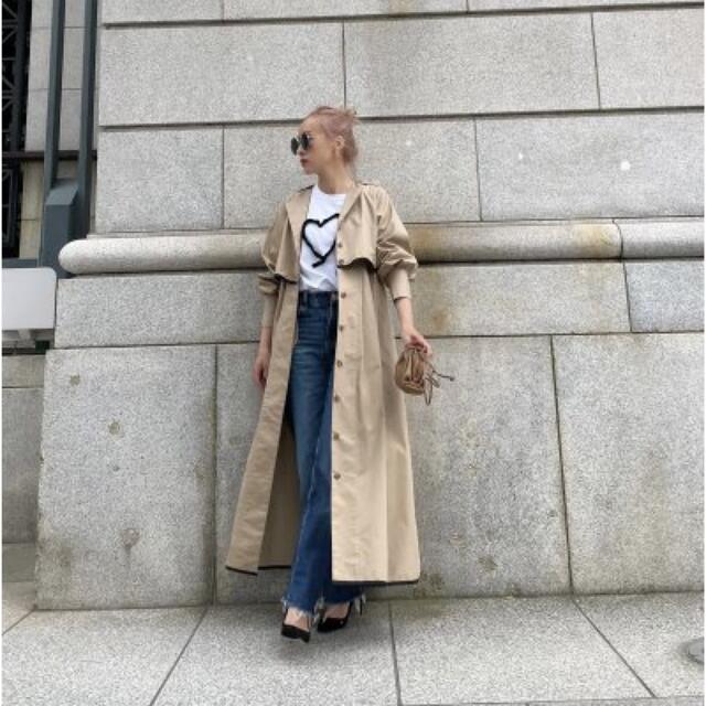 BayBee  piping flare trench レディースのジャケット/アウター(トレンチコート)の商品写真