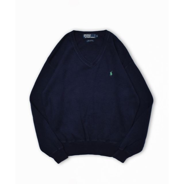 POLO RALPH LAUREN(ポロラルフローレン)の90's Polo RalphLauren ポロラルフローレン コットン ニット メンズのトップス(ニット/セーター)の商品写真