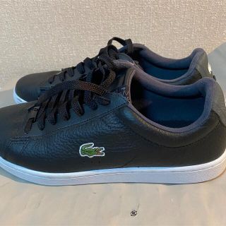 ラコステ(LACOSTE)のLACOSTE 黒スニーカー　26cm(スニーカー)