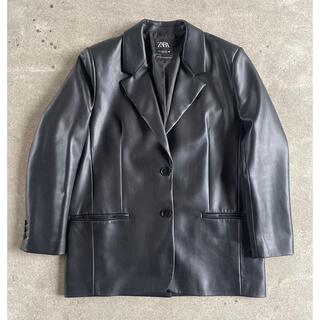 ザラ(ZARA)のzara leather jacket(レザージャケット)