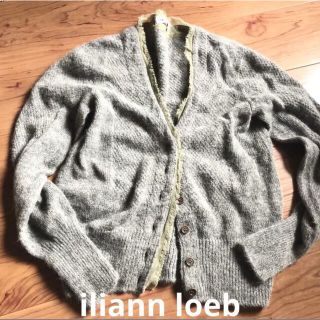 イリアンローヴ(iliann loeb)のイリアンローヴ  iliann loeb アルパカ混　グレーカーディガン (カーディガン)