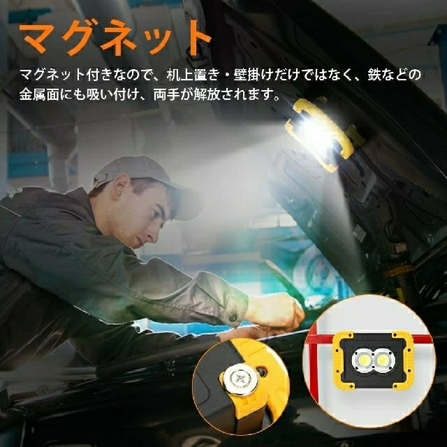 BORDAN LED投光器 充電式 30W 4000lm高輝度 5000mAh スポーツ/アウトドアのアウトドア(ライト/ランタン)の商品写真