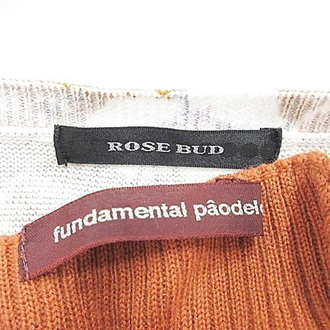 ROSE BUD(ローズバッド)のローズバッド fundamental paodelo ニット 2枚セット 茶 F レディースのトップス(ニット/セーター)の商品写真