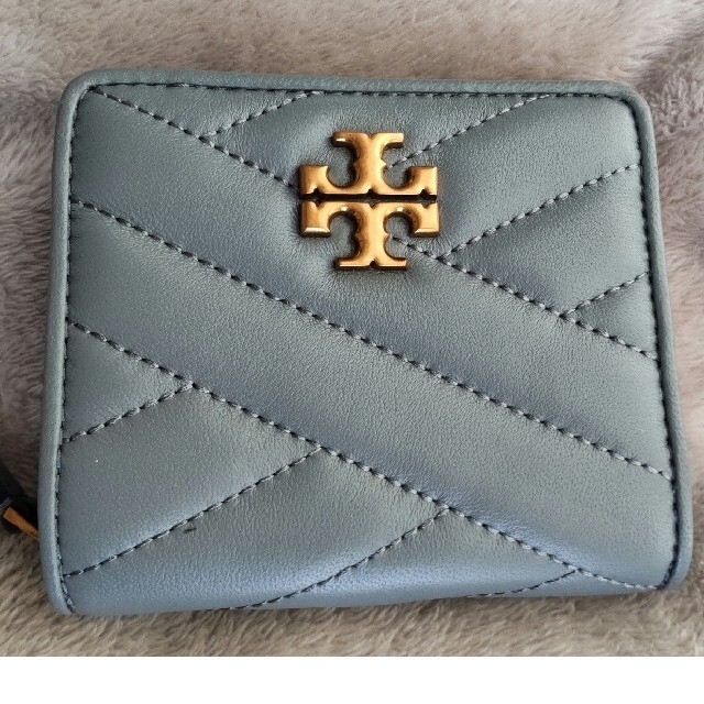 TORYBURCHブルーTORY BURCH　二つ折り財布