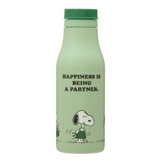 スターバックスコーヒー(Starbucks Coffee)の【値下げ】グリーン スターバックス スヌーピー SNOOPY ステンレス ボトル(食器)