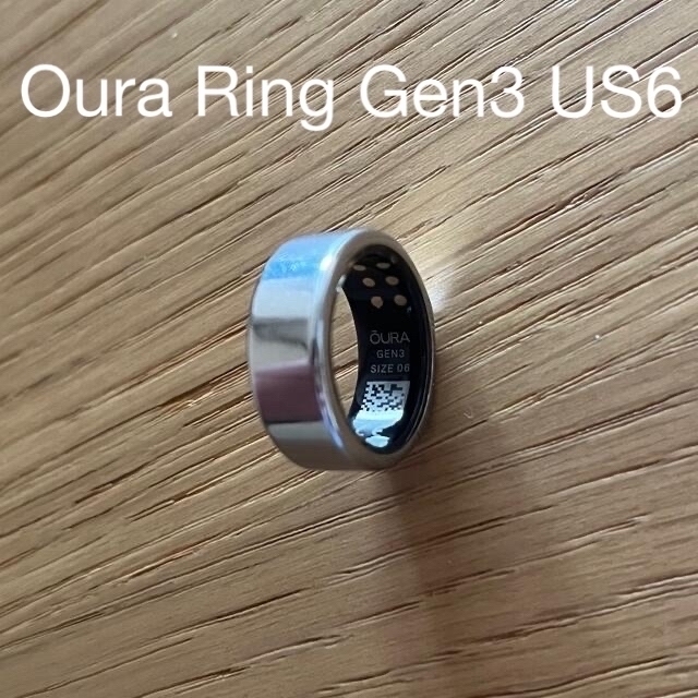 オウラリングOura Ring Gen3 Silver Size6