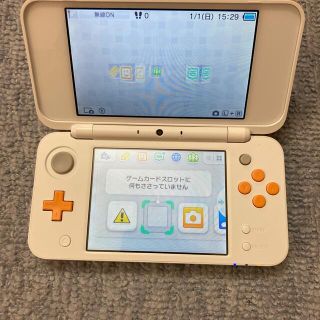 Newニンテンドー 2DS LL ホワイト×オレンジ動作品