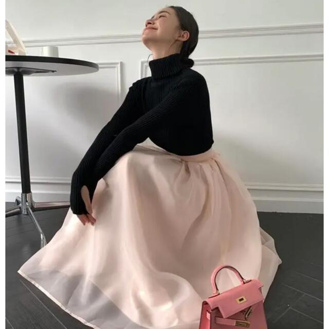 BIRTHDAY BASH(バースデーバッシュ)の新品　Chiffon Flare Skirt シフォンフレアスカート　ピンク レディースのスカート(ロングスカート)の商品写真