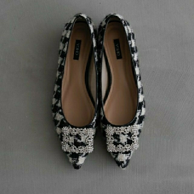 新品♪OHGA TWEED BIJOU PUMPS レディースの靴/シューズ(ハイヒール/パンプス)の商品写真