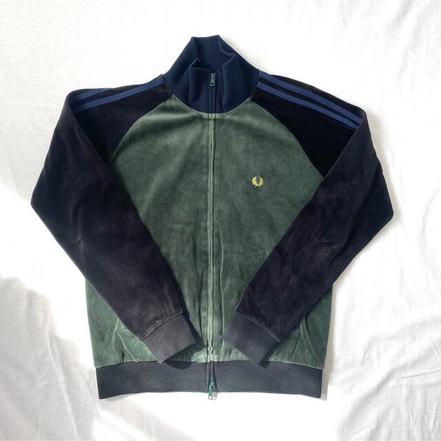 フレッドペリー FRED PERRY  ジャケット ベロア ネイビー Lサイズ