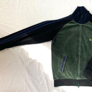 希少　FRED PERRY トラックジャケット　ジャージ　ベロア　パープル　S