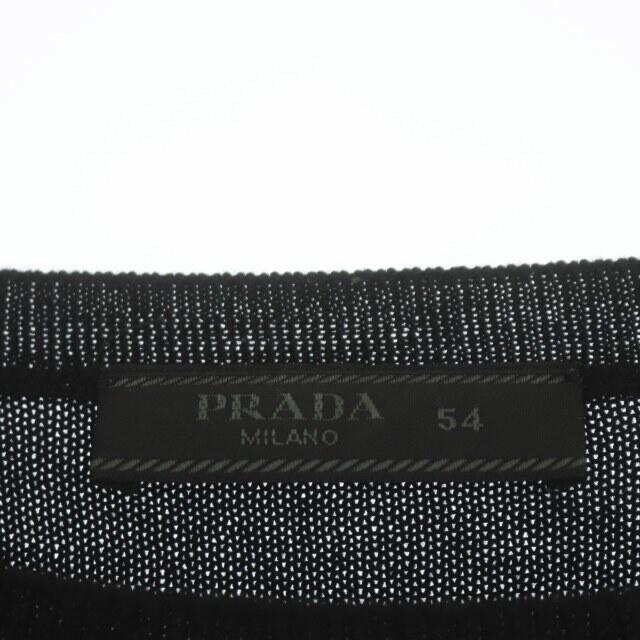 PRADA(プラダ)のプラダ 2017 ウール ニット プルオーバー セーター 長袖 54 ブラック メンズのトップス(ニット/セーター)の商品写真