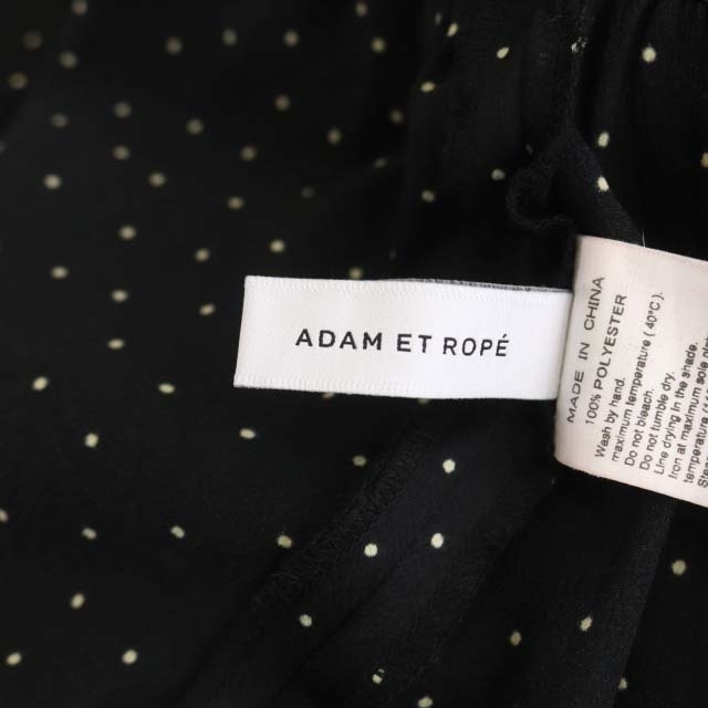 Adam et Rope'(アダムエロぺ)のアダムエロペ 19AW ティアードマキシスカート ロング ドット F 黒 白 レディースのスカート(ロングスカート)の商品写真