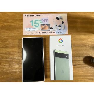 グーグルピクセル(Google Pixel)のGoogle pixel6a セージグリーン(スマートフォン本体)