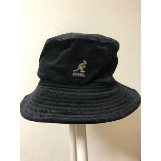 カンゴール(KANGOL)の新品　KANGOL カンゴール コーデュロイ　バケットハット　ブラック(ハット)