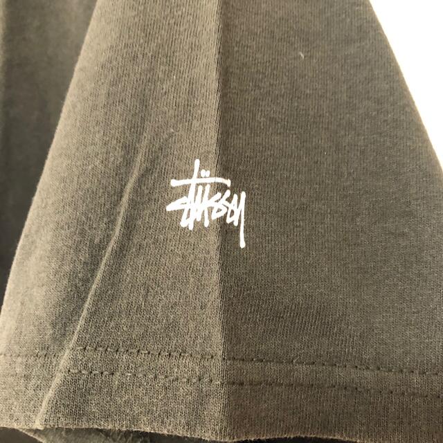 STUSSY(ステューシー)の【状態良好‼️】OLD STUSSY Tシャツ　ローマ法王　カーキ　オリーブ　L メンズのトップス(Tシャツ/カットソー(半袖/袖なし))の商品写真