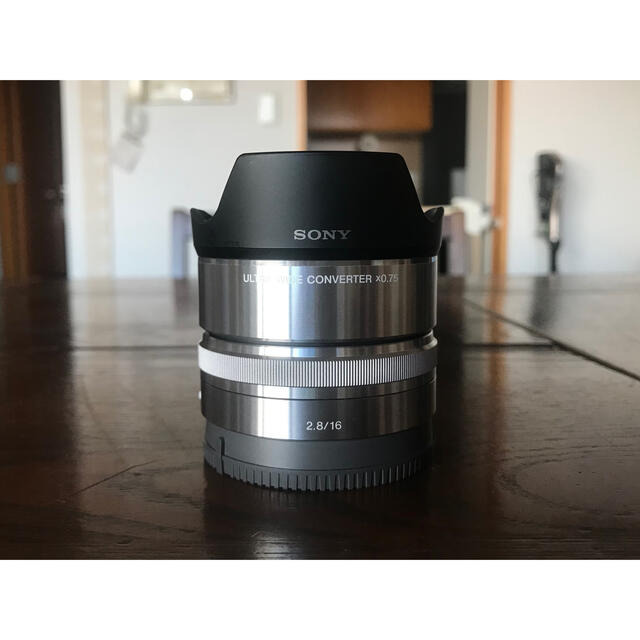 SONY(ソニー)のDavid様専用　ソニー SEL16F28 VCL-ECU1ワイドコンバーター スマホ/家電/カメラのカメラ(レンズ(単焦点))の商品写真
