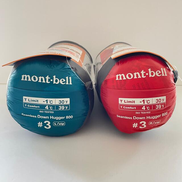 mont bell - モンベル シームレスダウンハガー800 #3 L&Rzip 新品2個