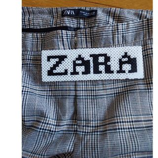 ザラ(ZARA)のザラ　チェックパンツ【36】(クロップドパンツ)