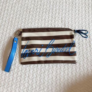 ヘンリベンデル(Henri Bendel)のヘンリベンデル　Henri bendel ボーダーポーチ　クラッチバッグ(ポーチ)