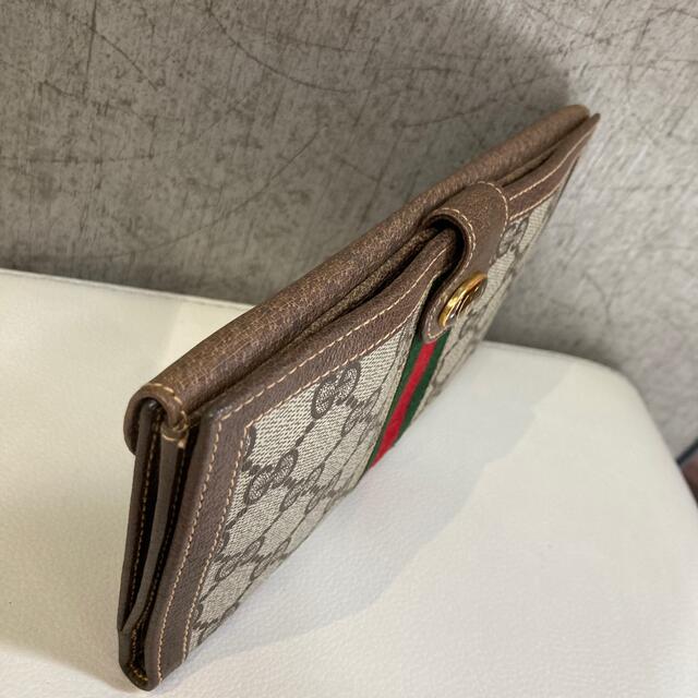 財布 GUCCI オールドグッチ シェリー GGスプリーム 長財布 ブラウン