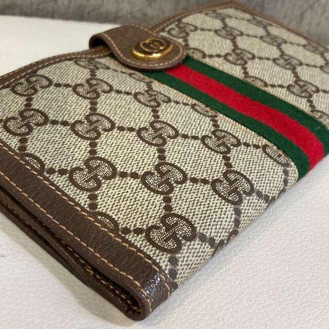 財布 GUCCI オールドグッチ シェリー GGスプリーム 長財布 ブラウン