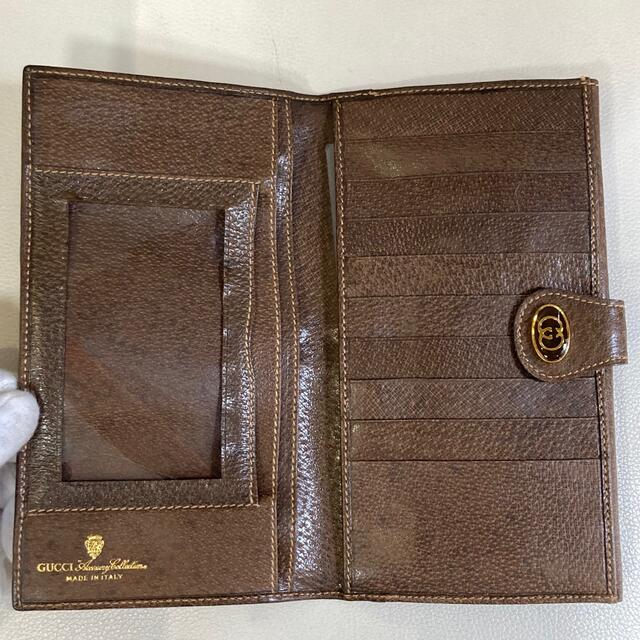 GUCCI オールドグッチ シェリー GGスプリーム 長財布 ブラウン 茶色 爆