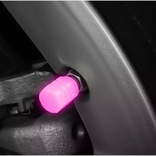 蓄光エアーバルブ4個セット【カラーをお選びください】 自動車/バイクの自動車(車外アクセサリ)の商品写真