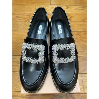 ohga ローファー ビジュー付き-