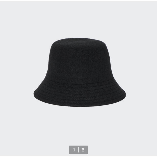 UNIQLO(ユニクロ)のユニクロ　UNIQLO バケットハット　新品　ブラック レディースの帽子(ハット)の商品写真