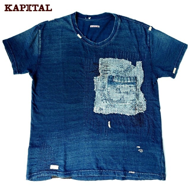 【良品】キャピタル　虎刺繍Ｔシャツ　Kapital