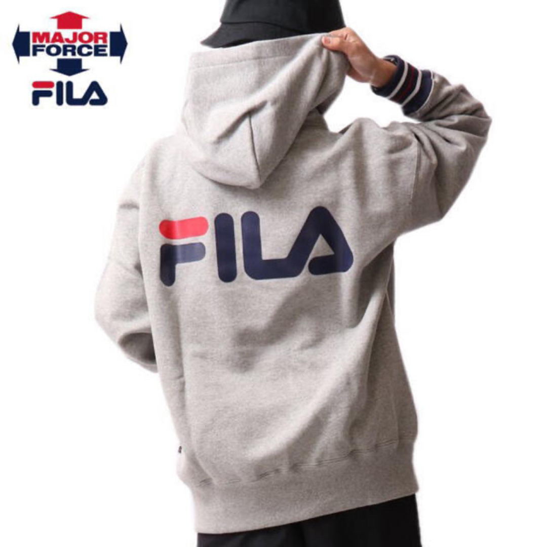 FILA(フィラ)の新品 裏毛 ２ＸＬ FILA フィラ × メジャーフォース ロゴプルパーカー メンズのトップス(パーカー)の商品写真
