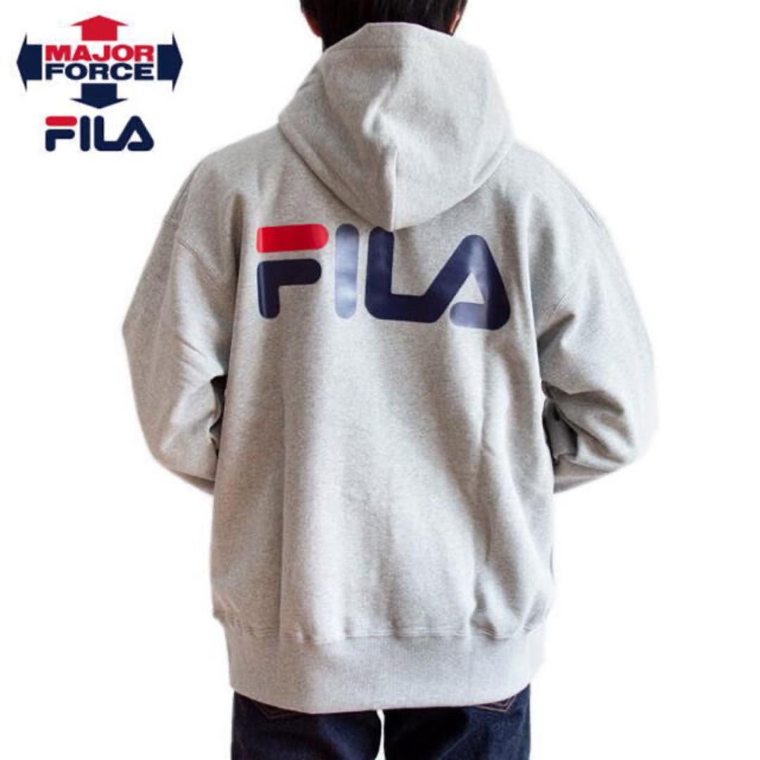 FILA(フィラ)の新品 裏毛 ２ＸＬ FILA フィラ × メジャーフォース ロゴプルパーカー メンズのトップス(パーカー)の商品写真