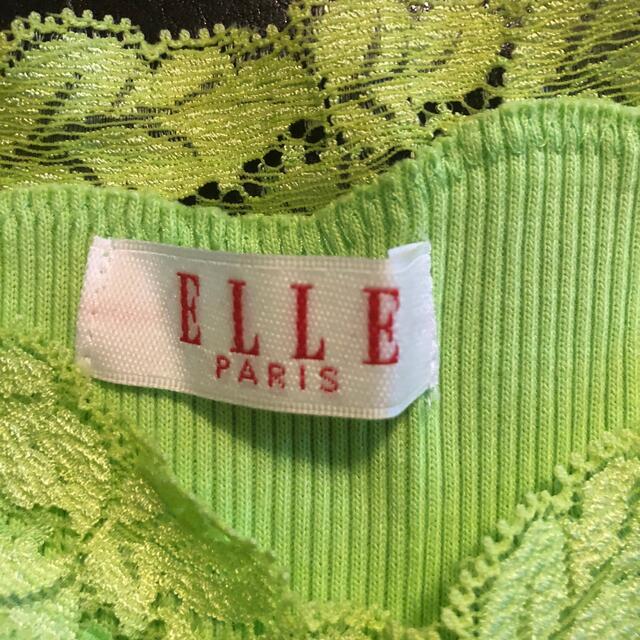 ELLE - タンクトップ ビスチェ ニットの通販 by チー's shop|エルなら