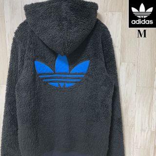 adidas アディダスオリジナルス　ボア　パーカー　ブラック　黒