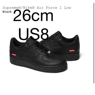 シュプリーム(Supreme)のSupreme × Nike Air Force 1 Low BLACK(スニーカー)