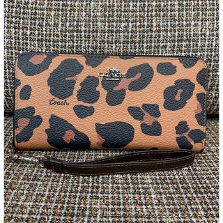 コーチ(COACH)の本体のみ　865 コーチ　長財布　ヒョウ柄　限定カラー(財布)