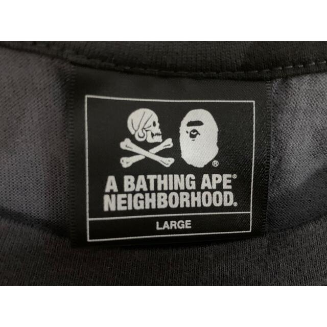 A BATHING APE(アベイシングエイプ)の★激レア★ APE × neighborhood ネイバーフッド Tシャツ L メンズのトップス(Tシャツ/カットソー(七分/長袖))の商品写真