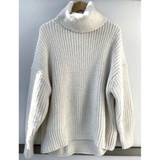 エイチアンドエム(H&M)のH&M エイチアンドエム ウール混 タートルネック セーター アイボリー M(ニット/セーター)