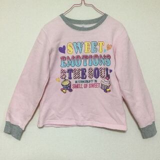 子供服　 130サイズ　薄ピンク　裏起毛　トレーナー(Tシャツ/カットソー)