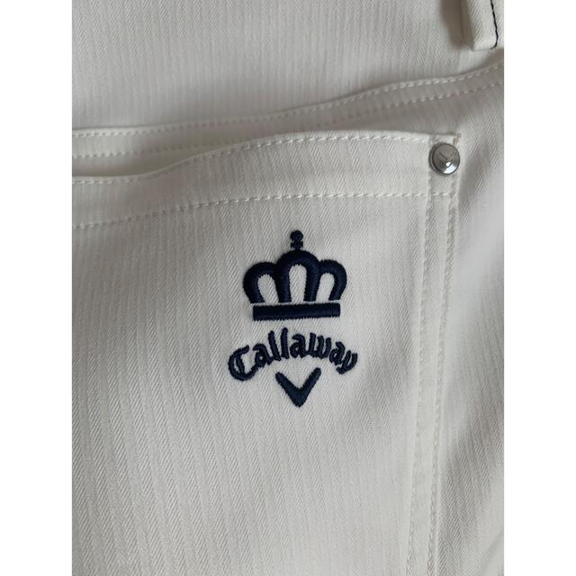 Callaway(キャロウェイ)のCallaway レディースゴルフウエア　パンツ　ホワイト　LL スポーツ/アウトドアのゴルフ(ウエア)の商品写真